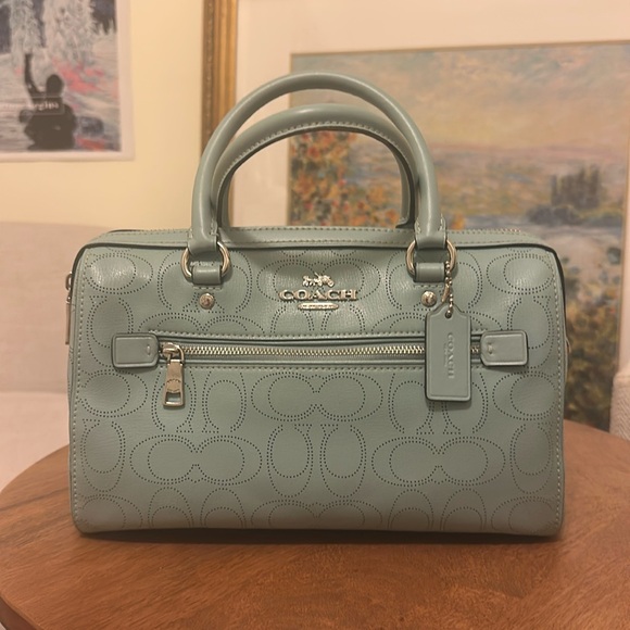 Coach Handbags - Coach Light Blue Satchel